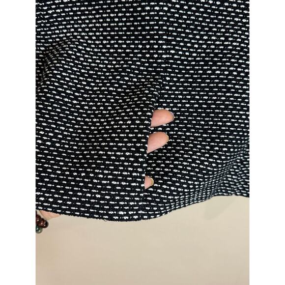 Banana Republic Tweed Black One Button Blazer Size 6 Academia Career Interview - Picture 6 of 8